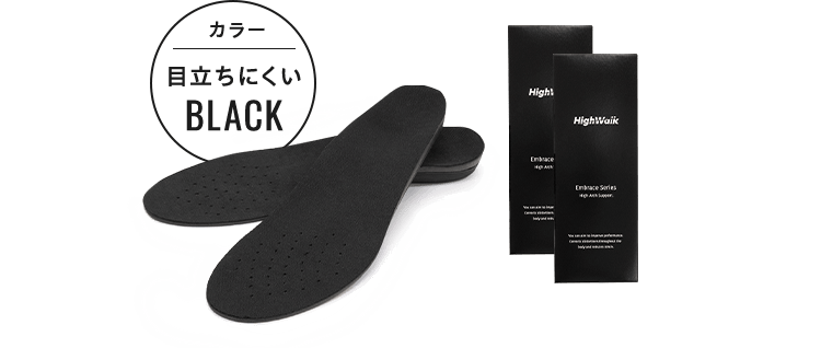 カラー目立ちにくい BLACK