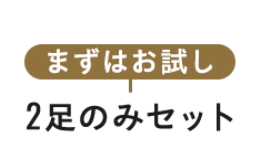 まずはお試し2足のみセット