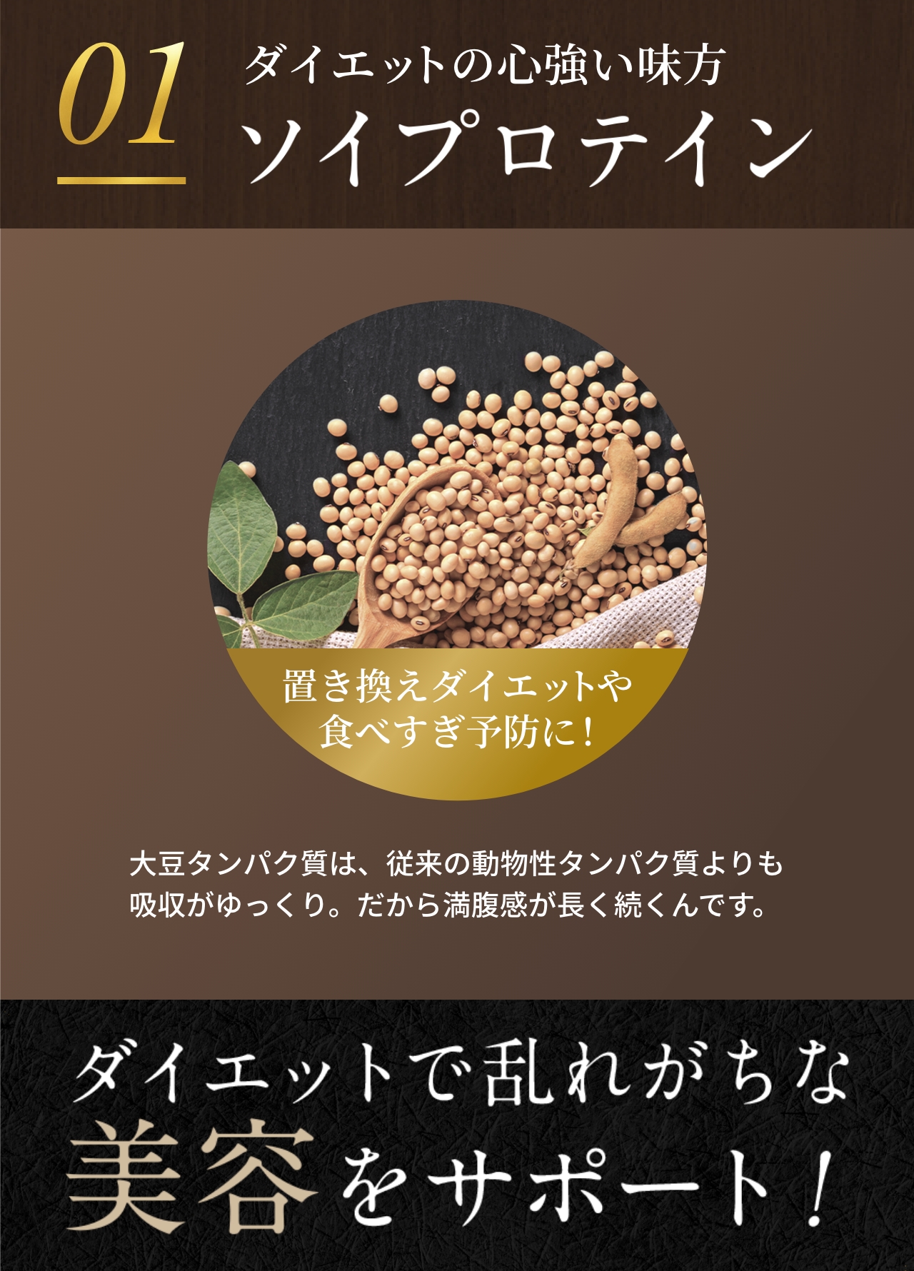 ダイエットの心強い味方ソイプロテイン