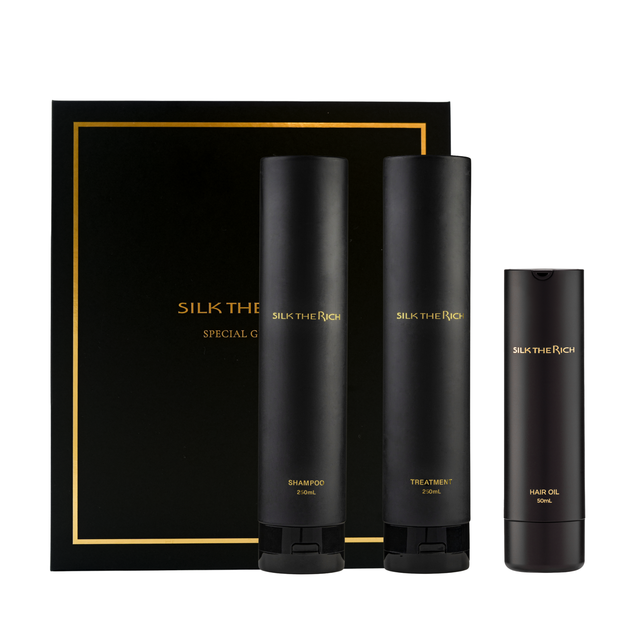 シャンプー&トリートメント&ヘアオイル スペシャルギフトBOXセット MNM