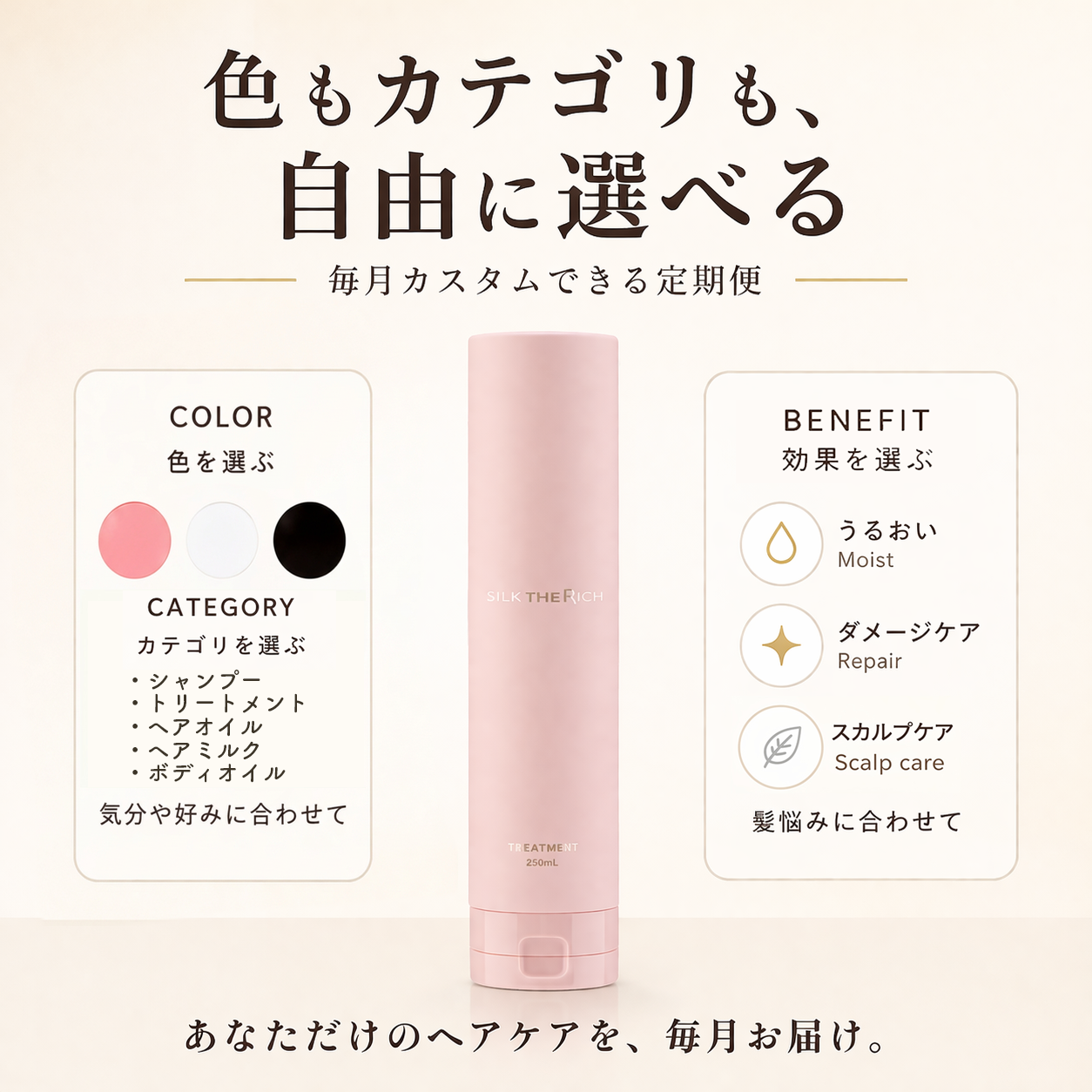 SILK THE RICH カスタムセット らくらく便 （1ヶ月分）