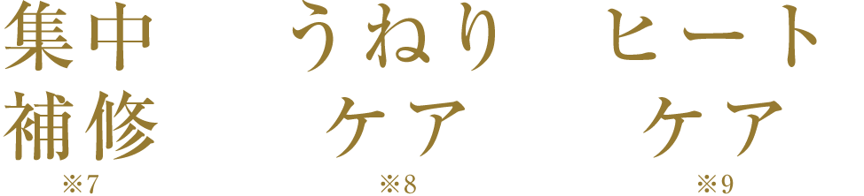集中補修 潤い コーティング