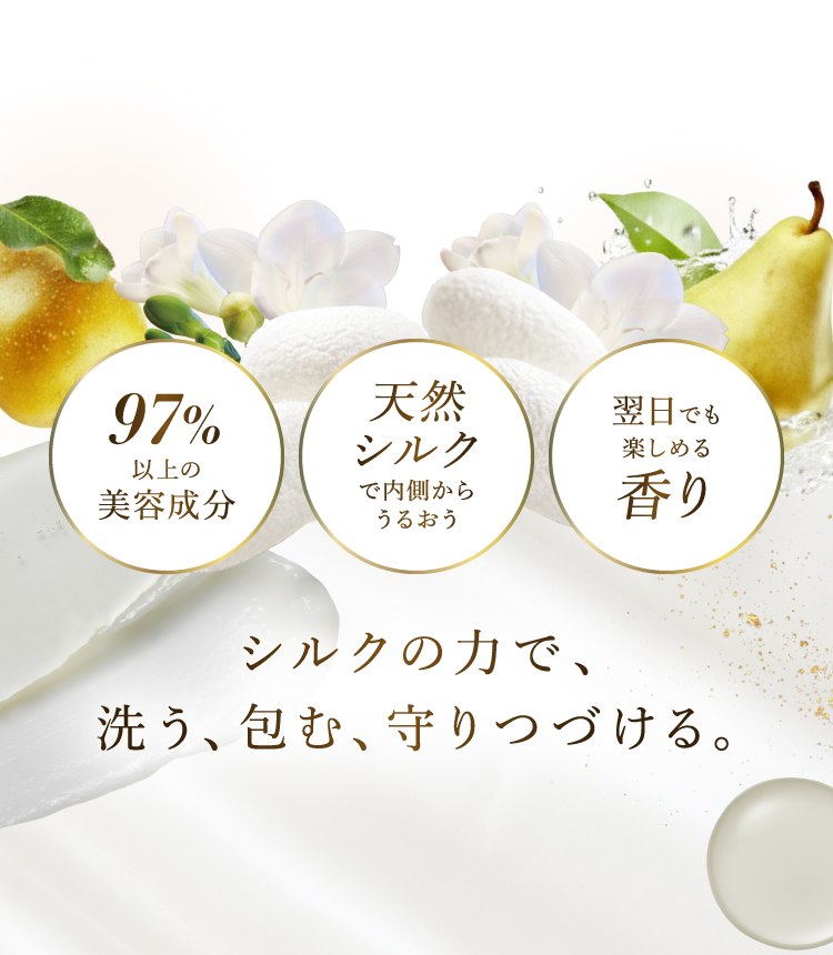 シルクの力で洗う・包む・守りつづける