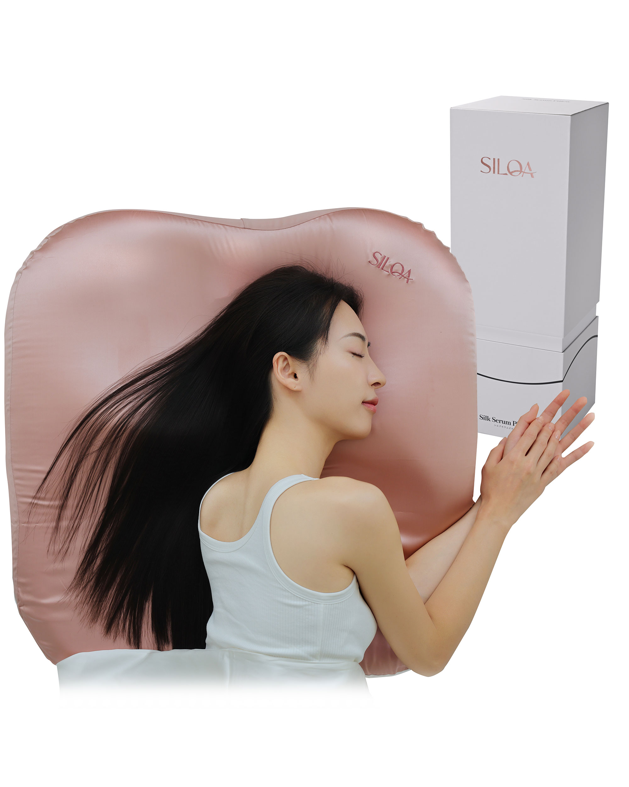 【ヨメックコラボ 限定】　　シルクセラムピロー【ラージ】＋特典付き カラー: ピンクゴールド