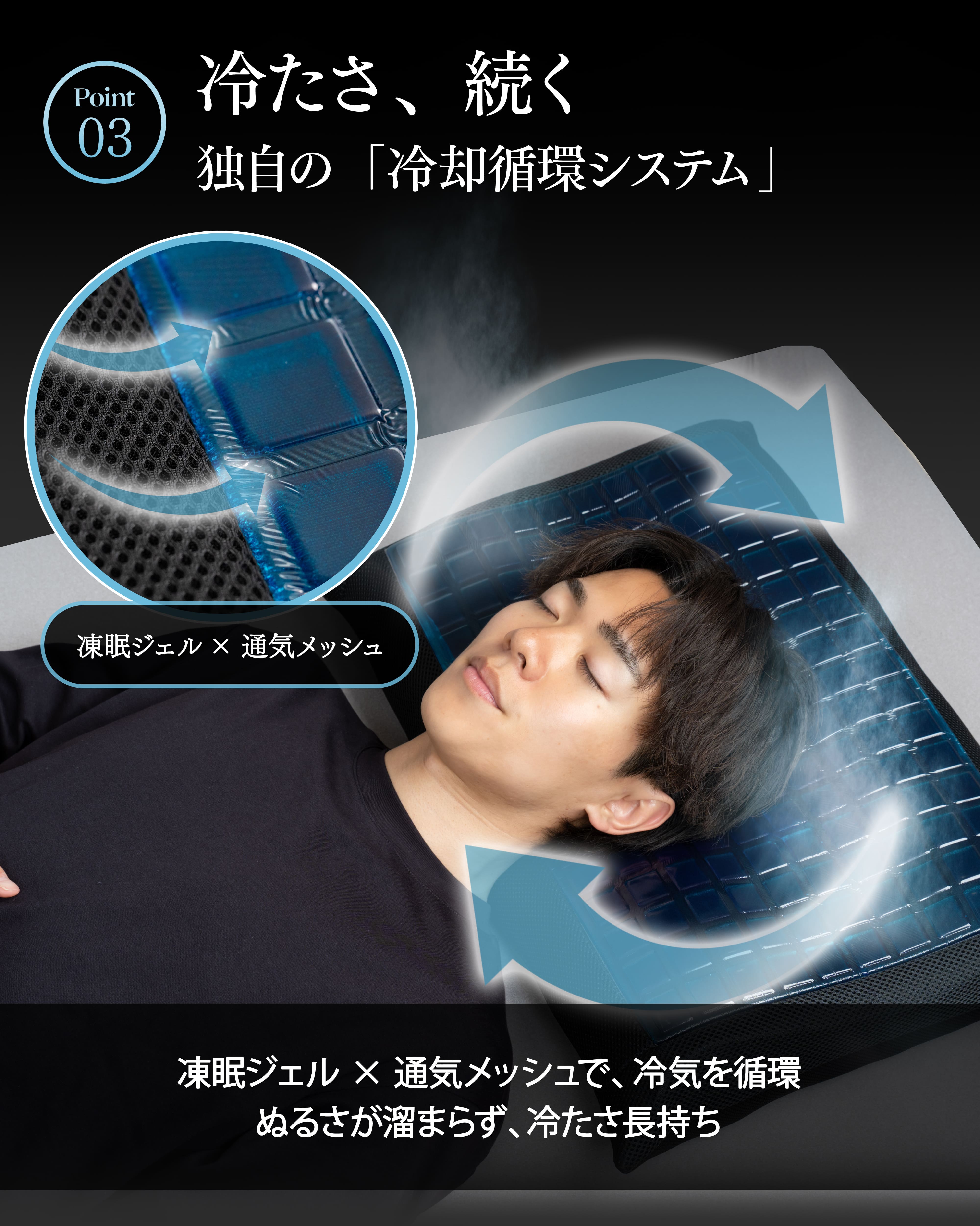 【発売記念10%OFF】凍眠ジェルまくらカバー