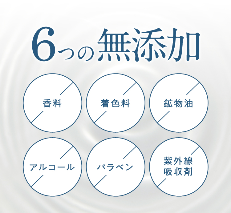 6つの無添加
