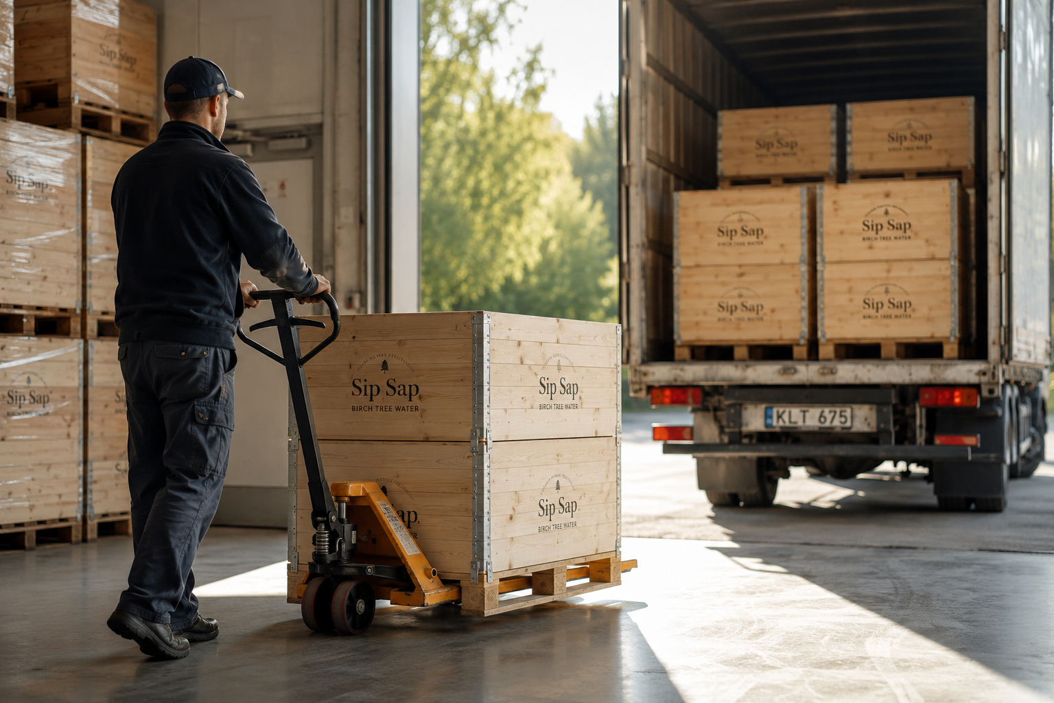 梱包されたSIP SAPを出荷する工程
