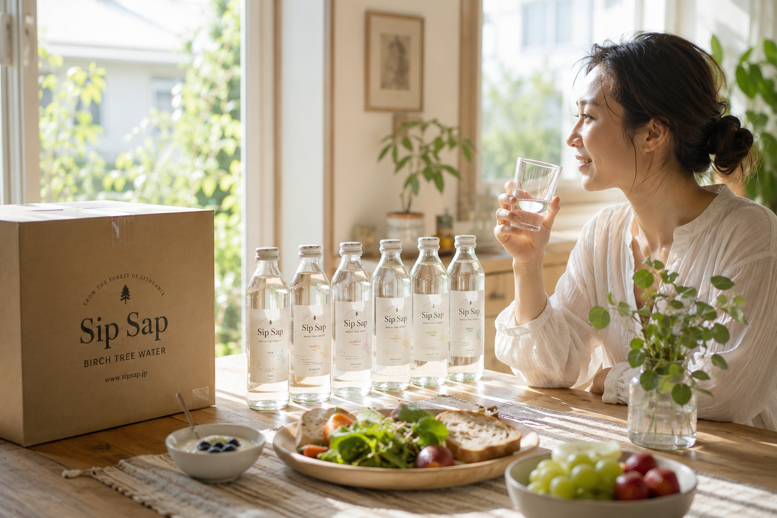 日本の食卓でSIP SAPを楽しむ朝の風景