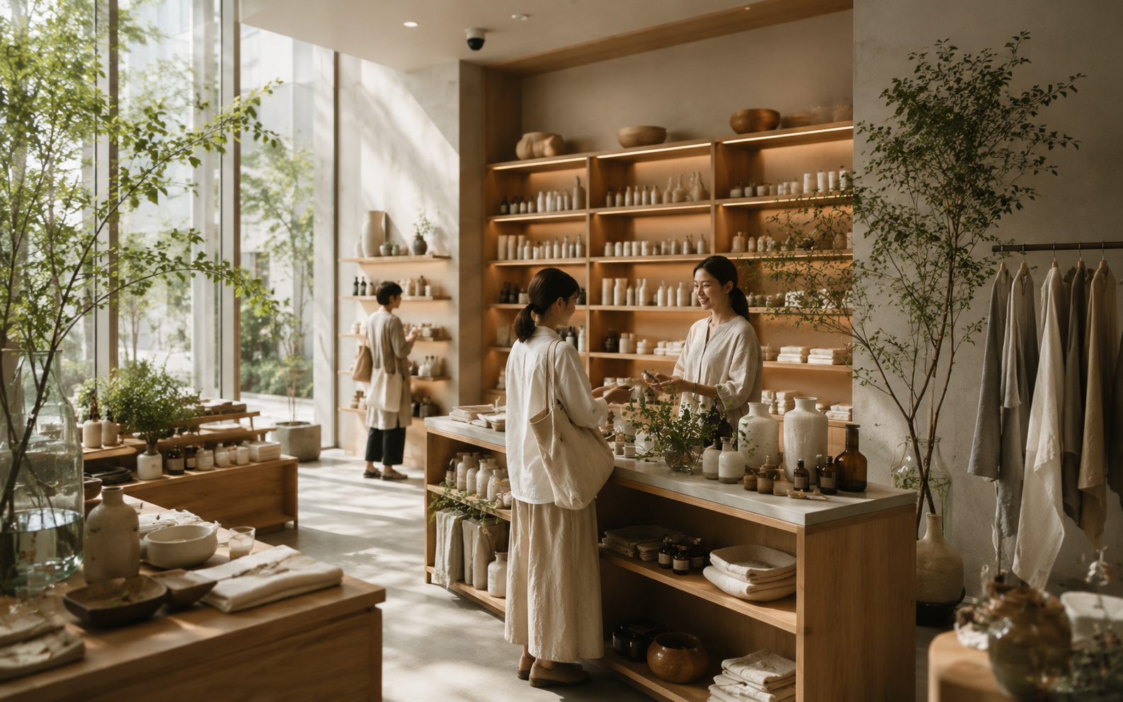 SIP SAPを手に取る店舗スタッフ
