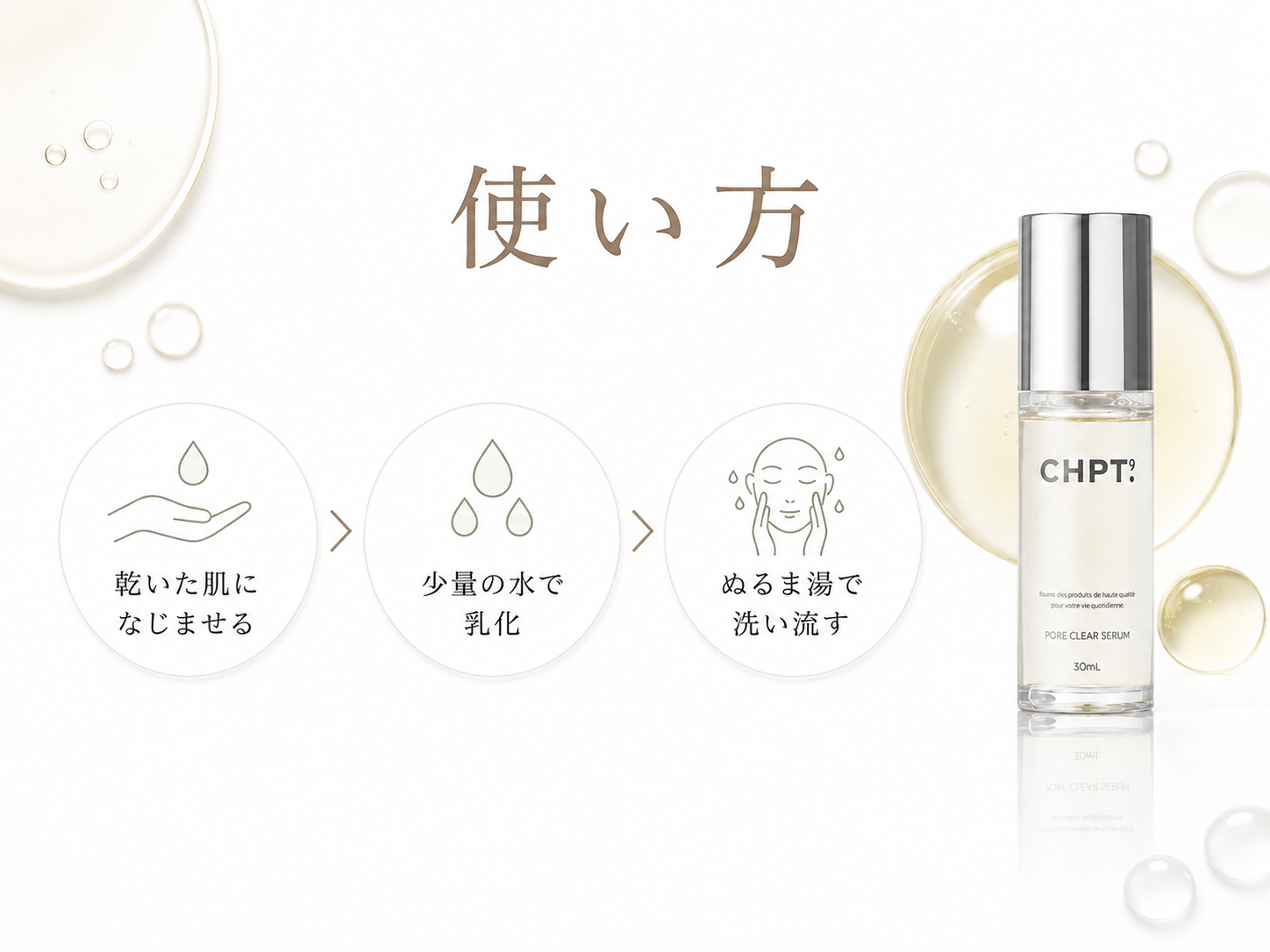 ポアクリアセラムの使い方と処方確認へつなげるCTA補助画像