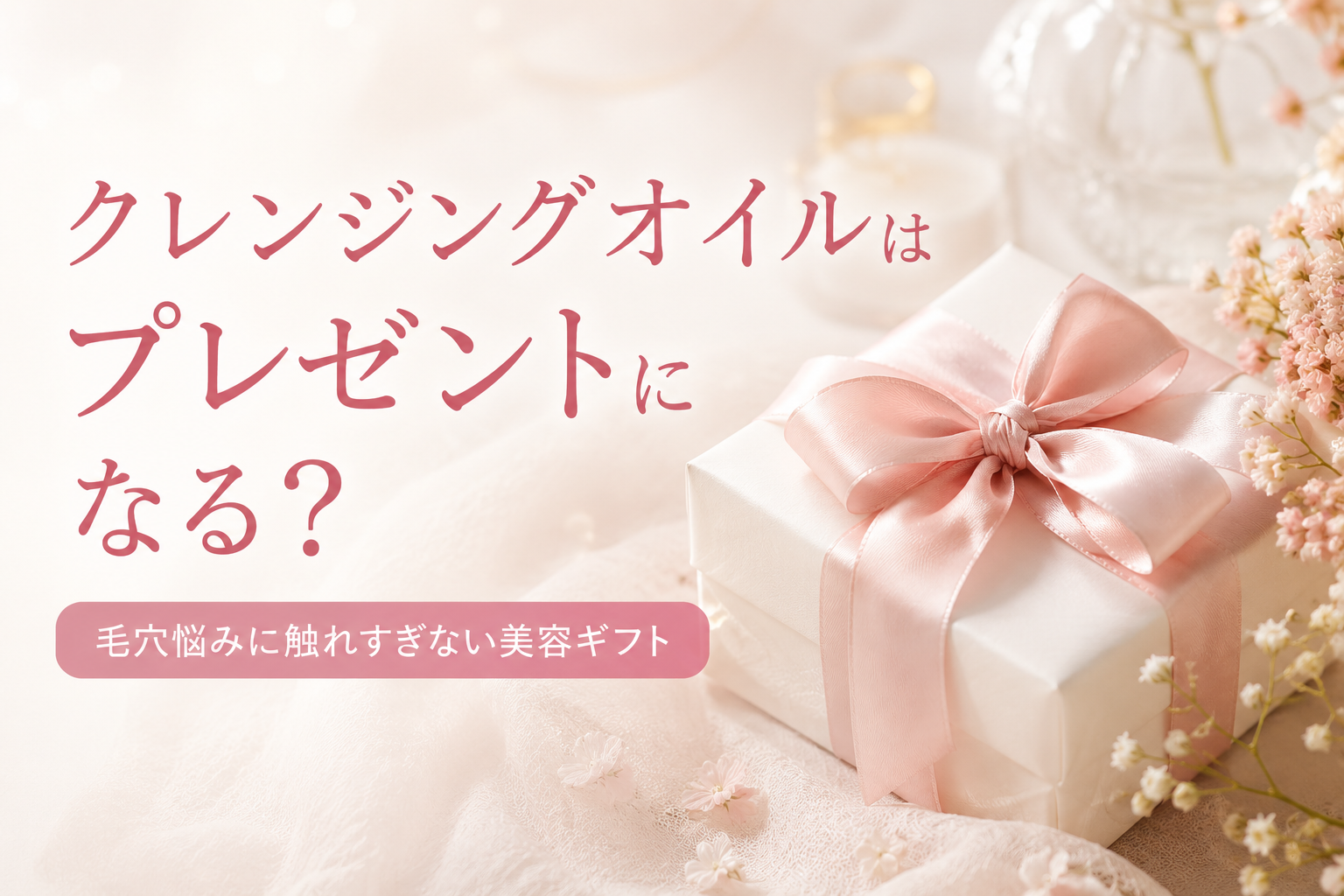 クレンジングオイルを毛穴悩みのある友人へプレゼントするか迷うファーストビュー