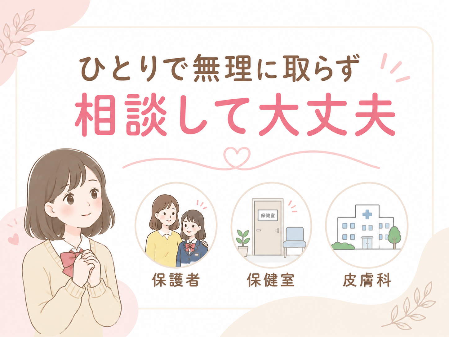 いちご鼻が気になるときに保護者や皮膚科や保健室へ相談する選択肢