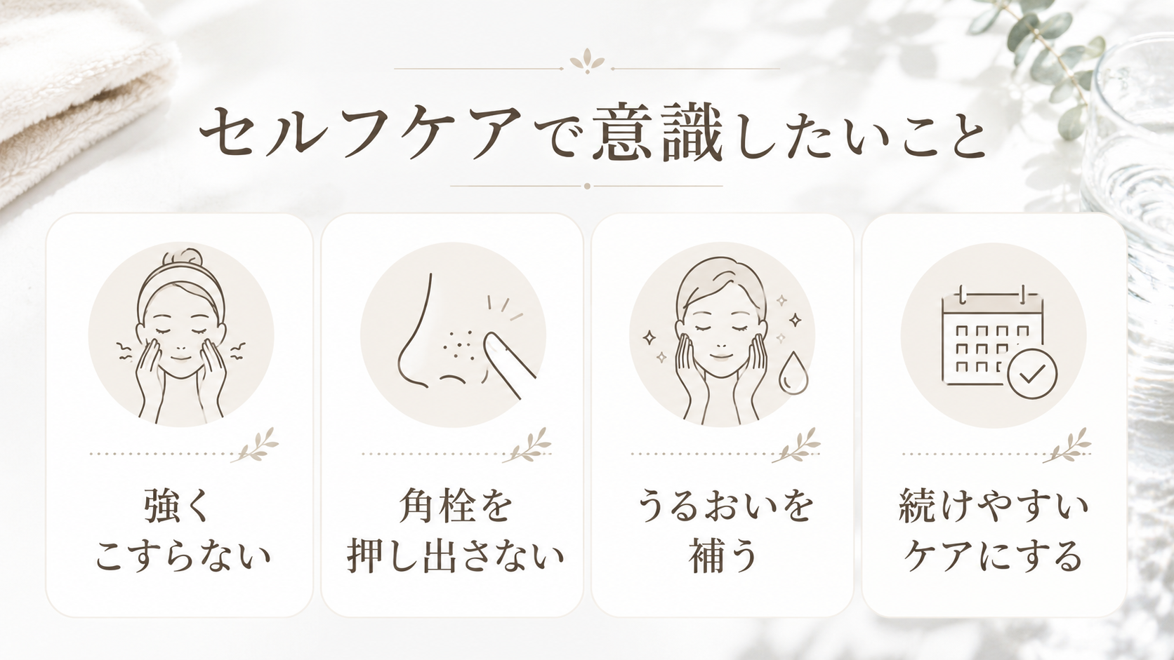 クリニックに行く前に確認したいクレンジングと保湿のチェックリスト