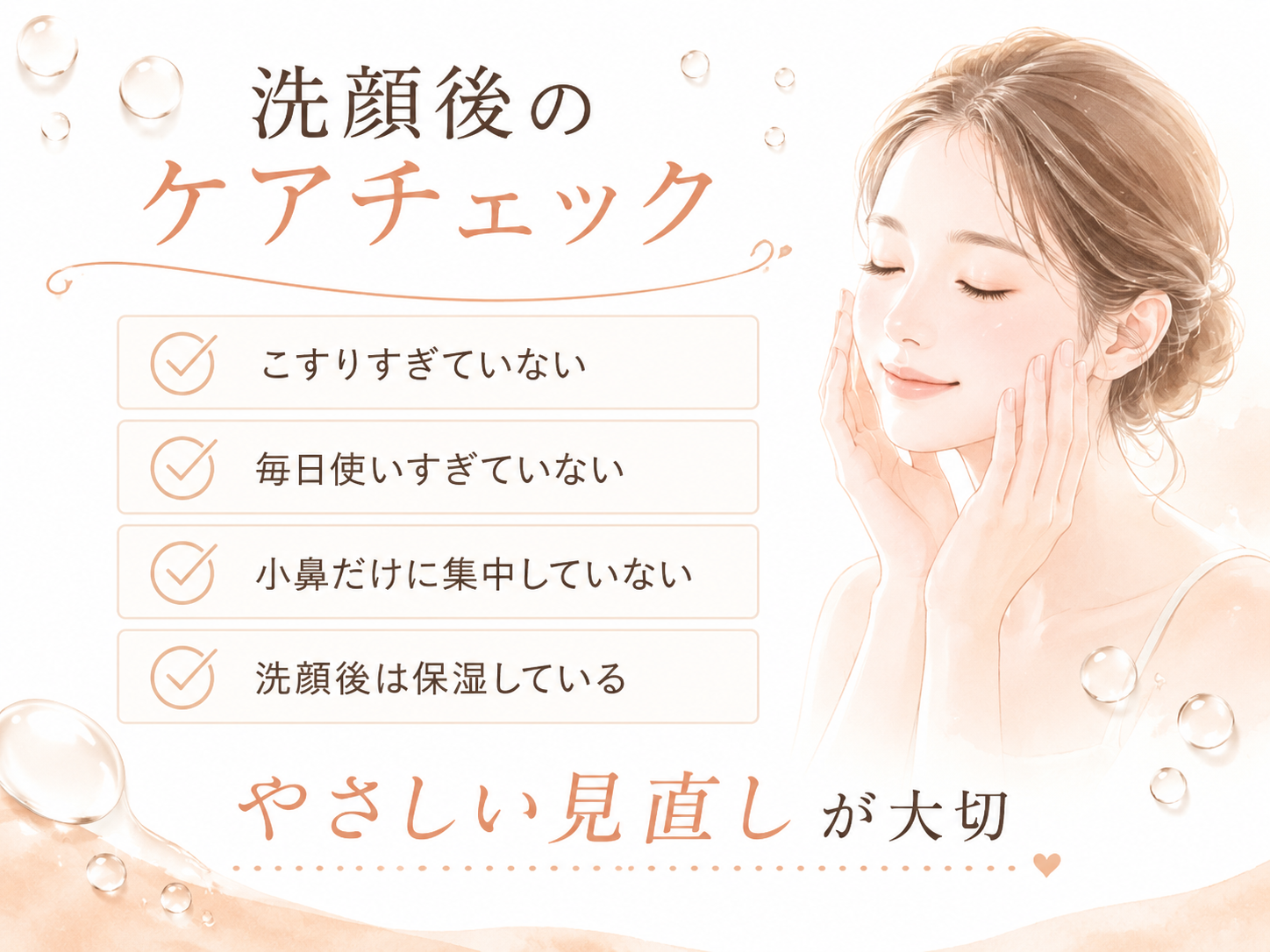 こするケアから摩擦を減らす落とし方へ切り替えるルーティン画像