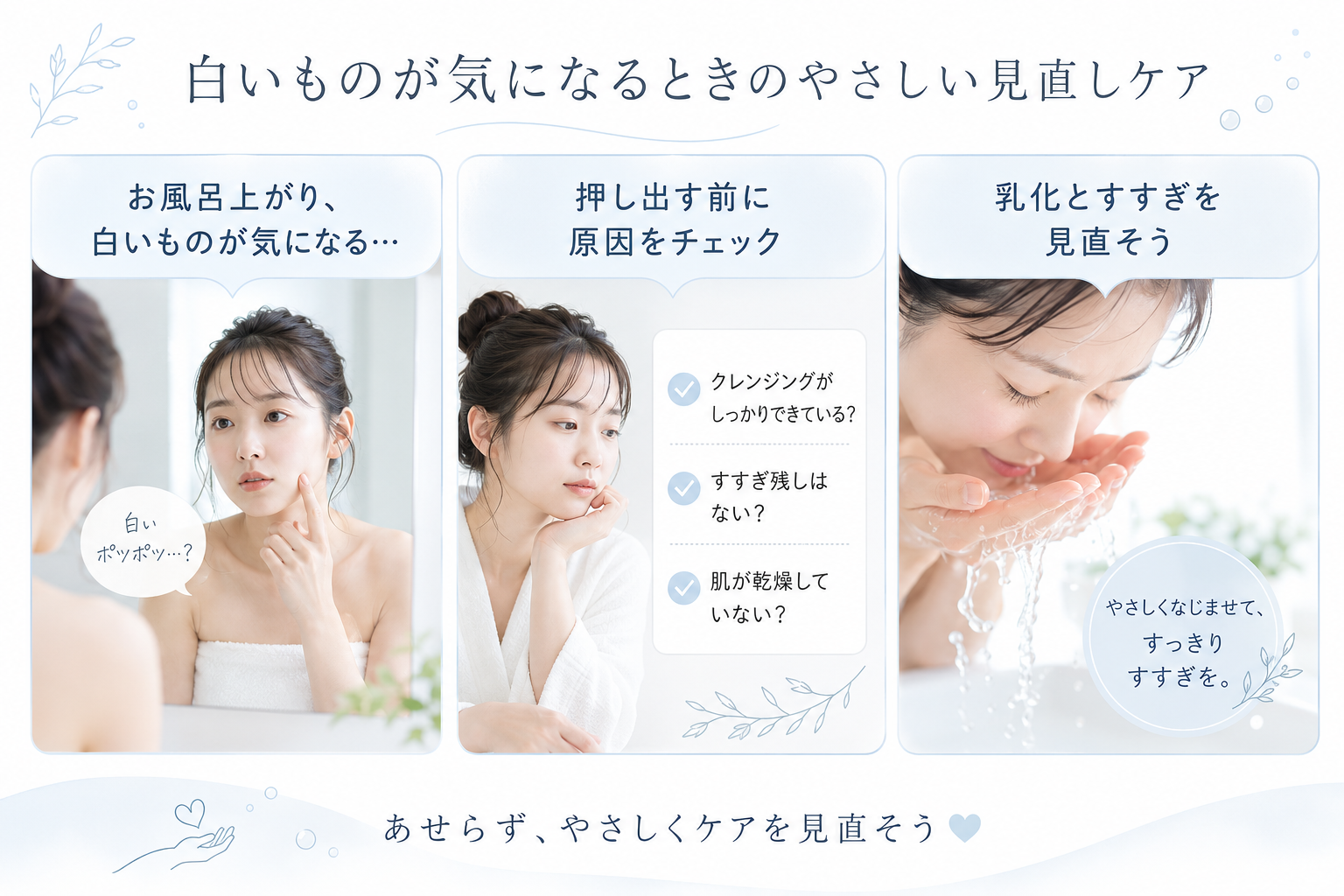 白いニョロニョロに悩む読者の共感投稿をイメージした補助画像