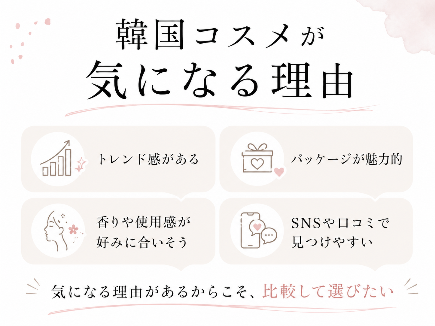 韓国コスメのクレンジングオイルがSNSや口コミで人気になる理由を整理した画像