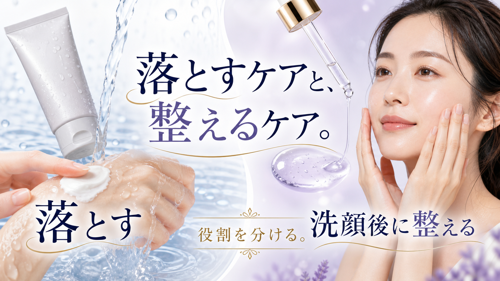 日焼け止めを落とした後の洗い流すケアと保湿ケア