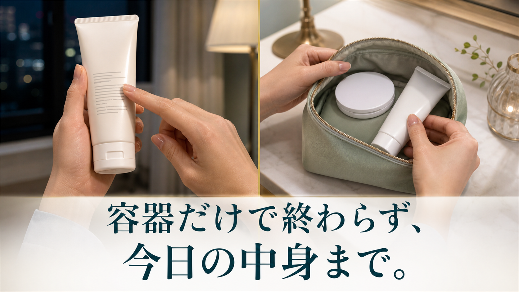 日焼け止め単品時の表示と今日重ねたものを照合する2つの確認