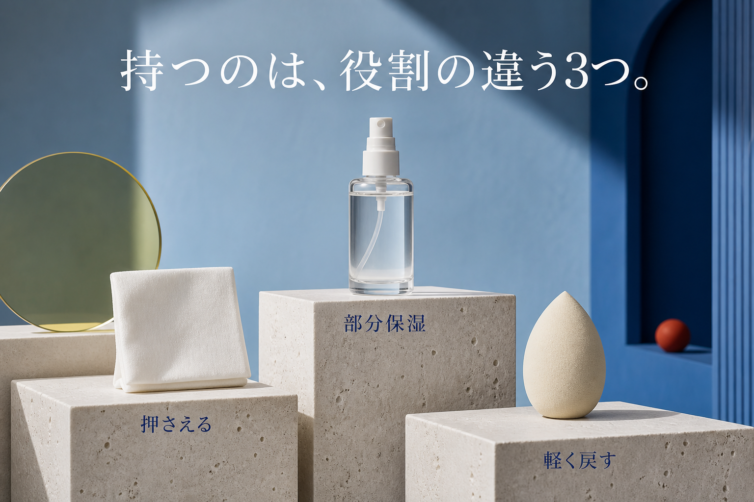 会社での部分保湿に使う3つの道具