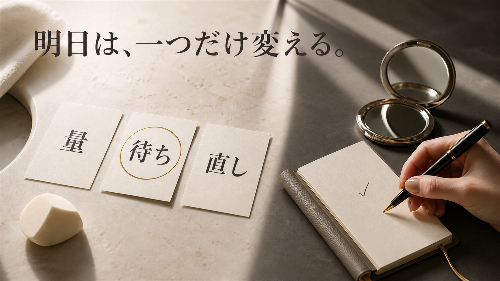 保湿量・待ち・直し方のうち翌朝は一条件だけ変える記録ノート