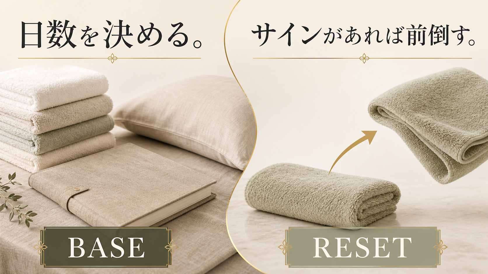通常の交換日と前倒し交換を分ける二層の図解