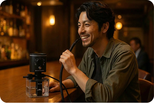 BARでのシーシャ導入イメージ