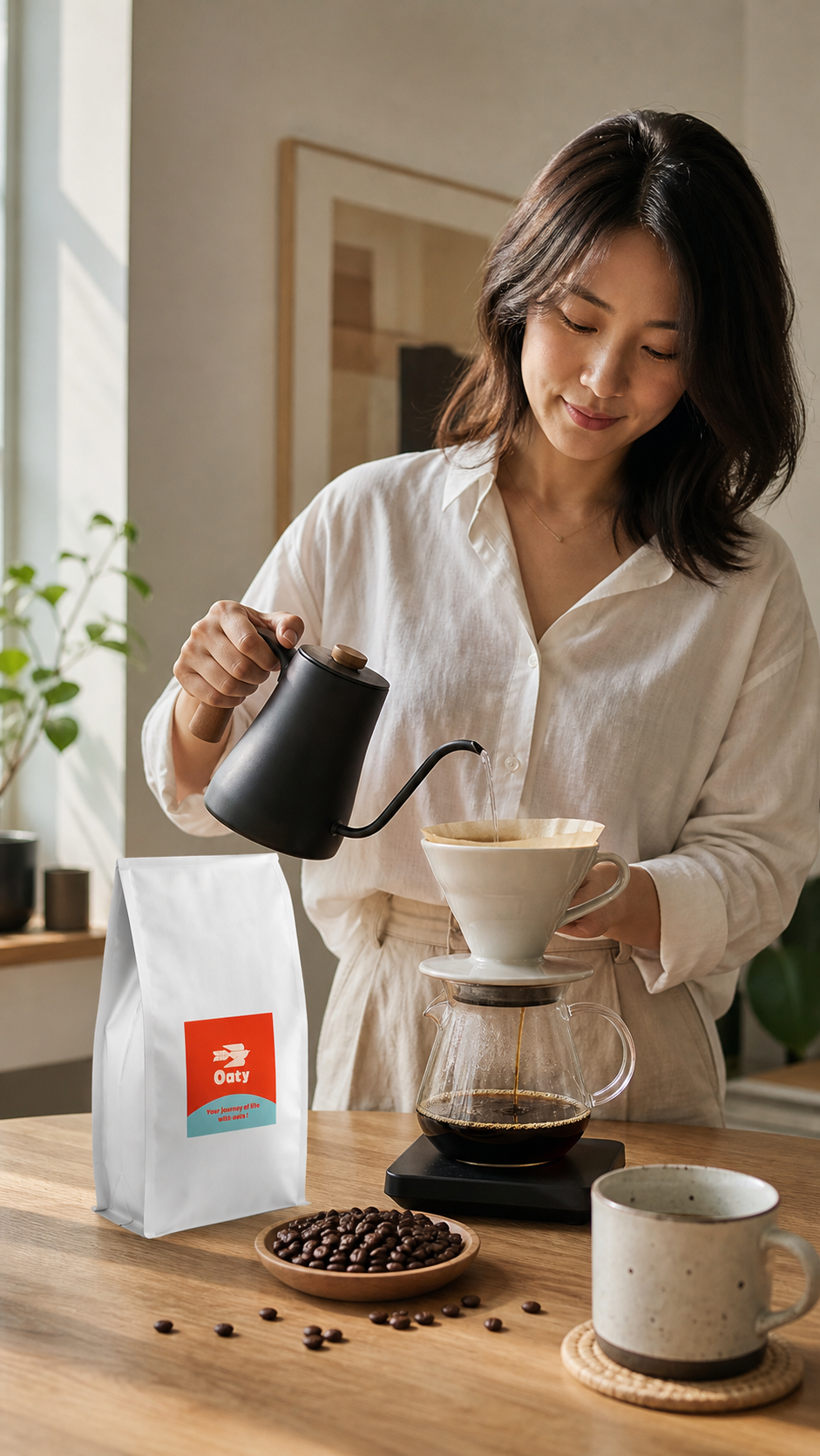【7月限定価格】ラオス産100% 焙煎コーヒー豆 500g Oatyのカフェラテベースに使用しているコーヒー豆