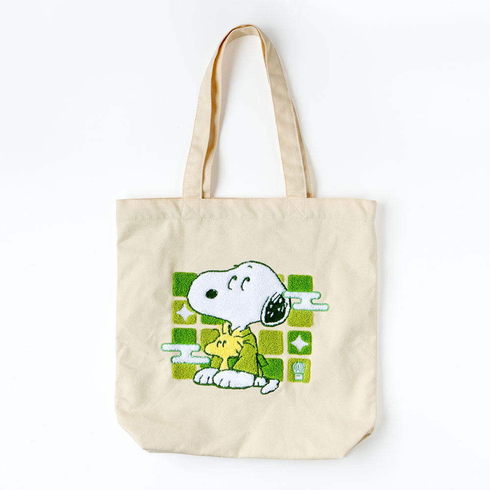 SNC さがら刺繍トートバッグ ：デザイン: 市松
