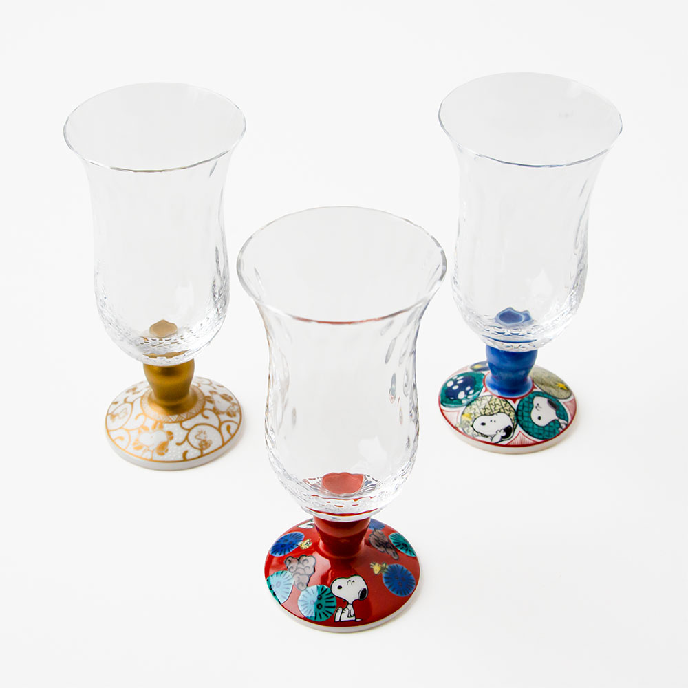 SNC 九谷和グラス フリーグラス(小) 白粒鉄仙