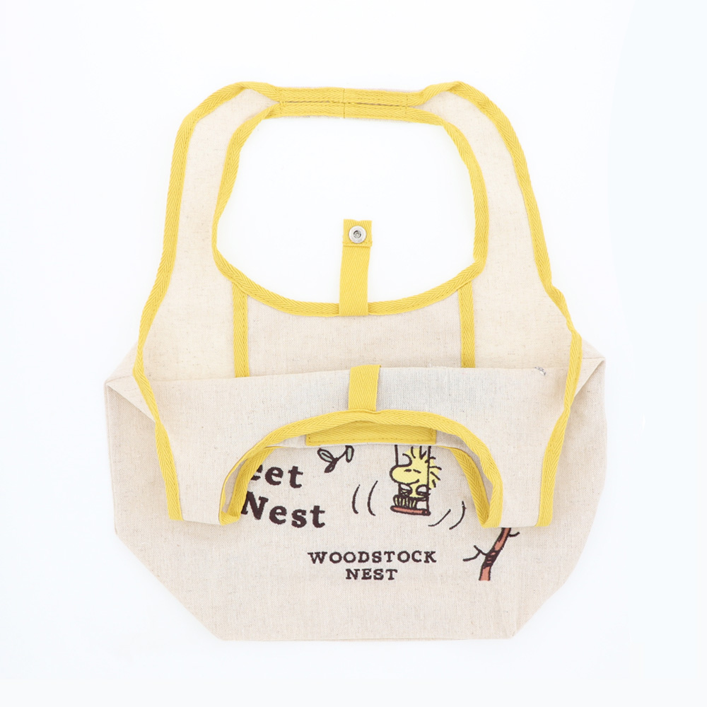 WSN 綿麻折りたたみショッピングバッグS