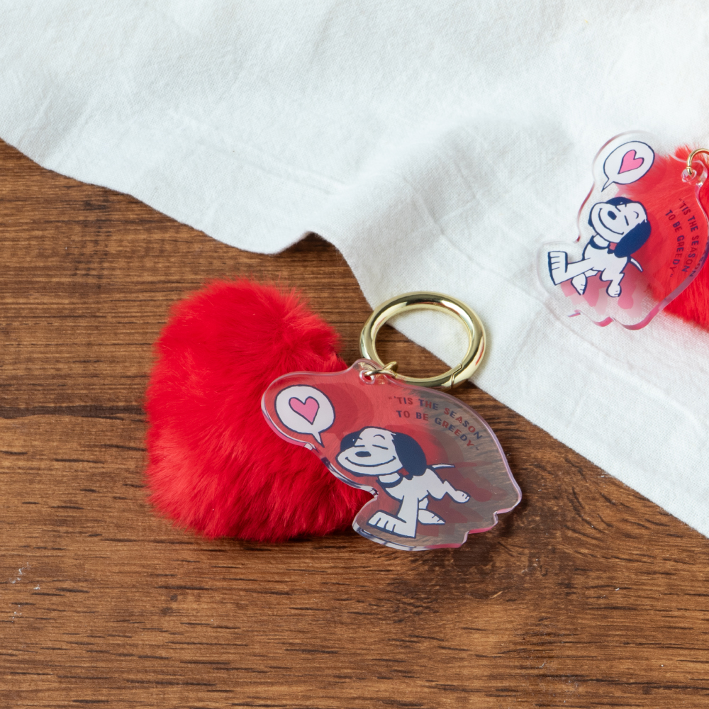 SC アクリルandファーキーホルダー