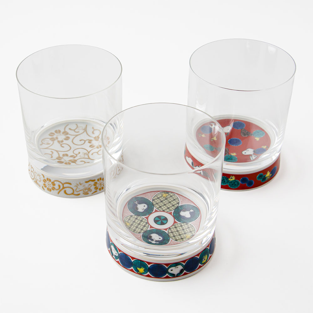 SNC 九谷和グラス グラス 白粒鉄仙