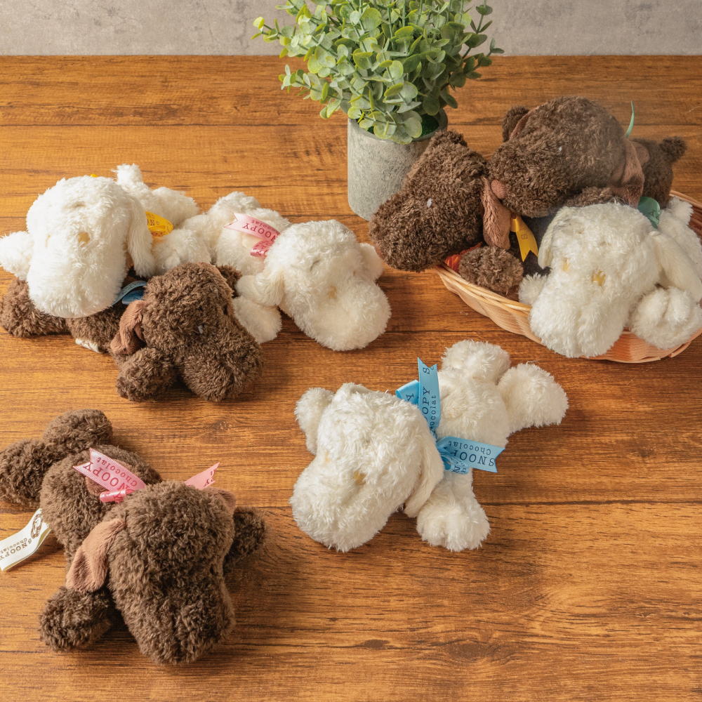 SC 寝そべりぬいぐるみ Brown ：色: ピンク 恋