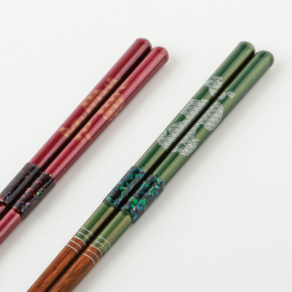 SNC 螺鈿お箸ペアセット らでん式部