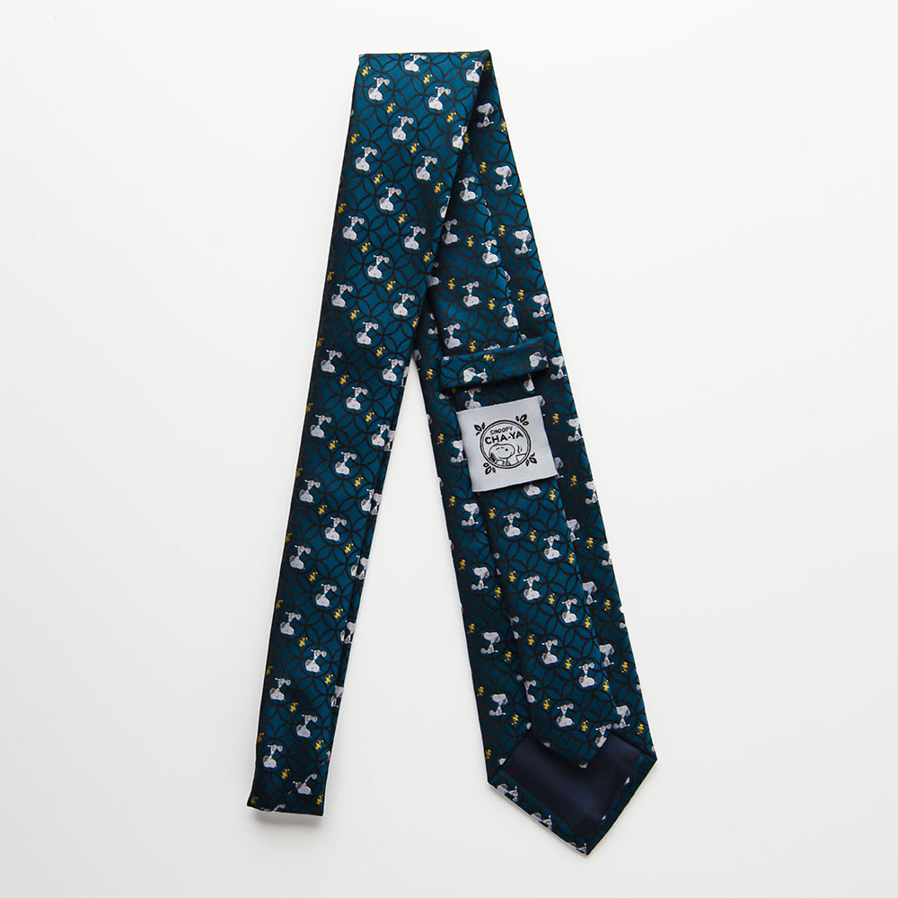 SNC ネクタイ 七宝フルパターン ：色: グリーン