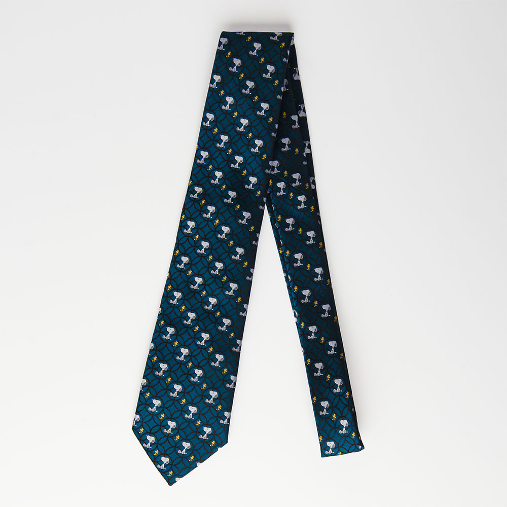 SNC ネクタイ 七宝フルパターン ：色: グリーン