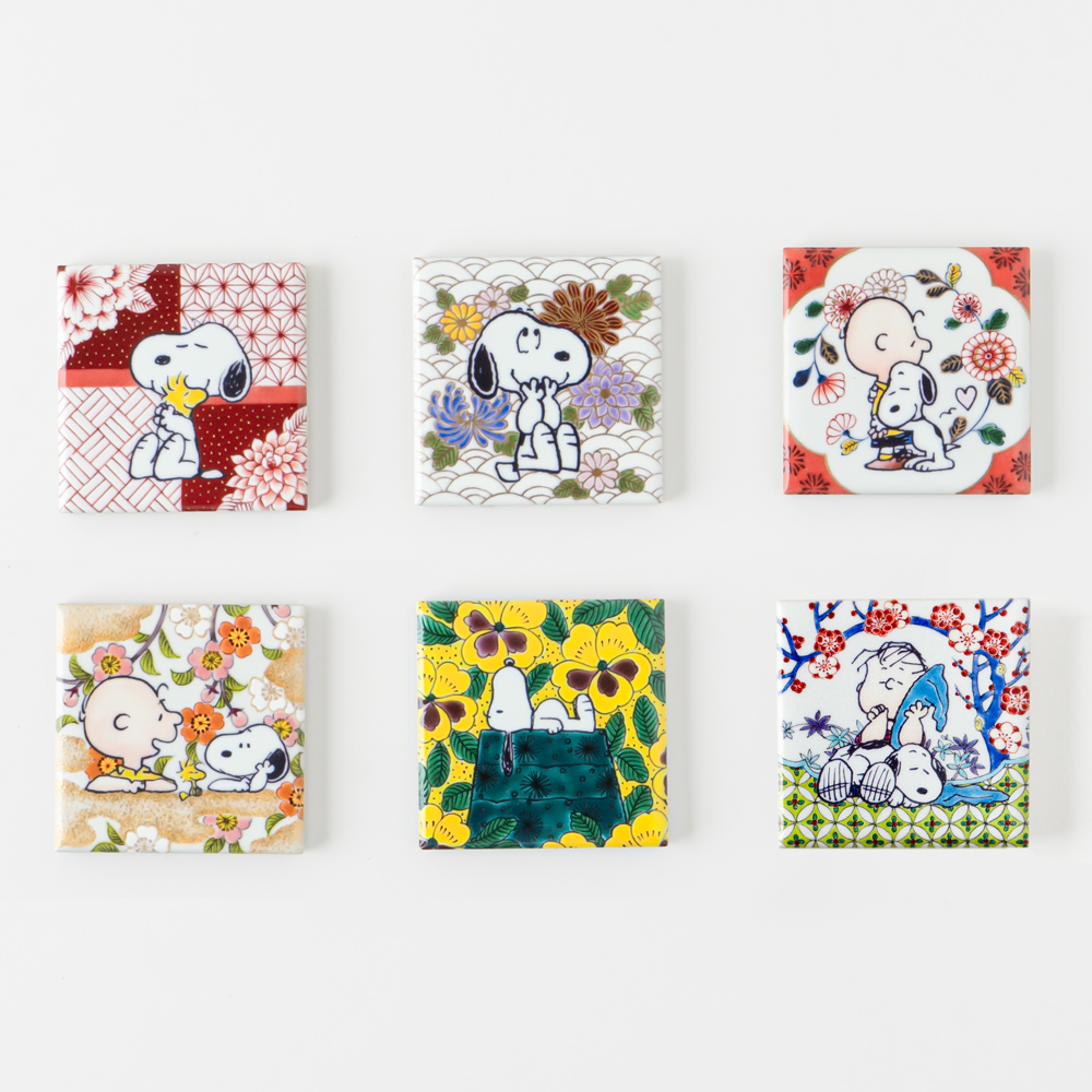【限定】 スヌーピー茶屋 陶磁器マグネット マグネット 6個セット スヌーピー 限定】 スヌーピー茶屋 陶磁器マグネット マグネット 6個セット