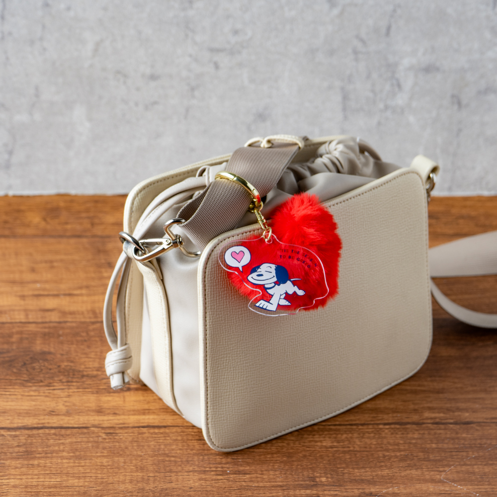 SC アクリルandファーキーホルダー