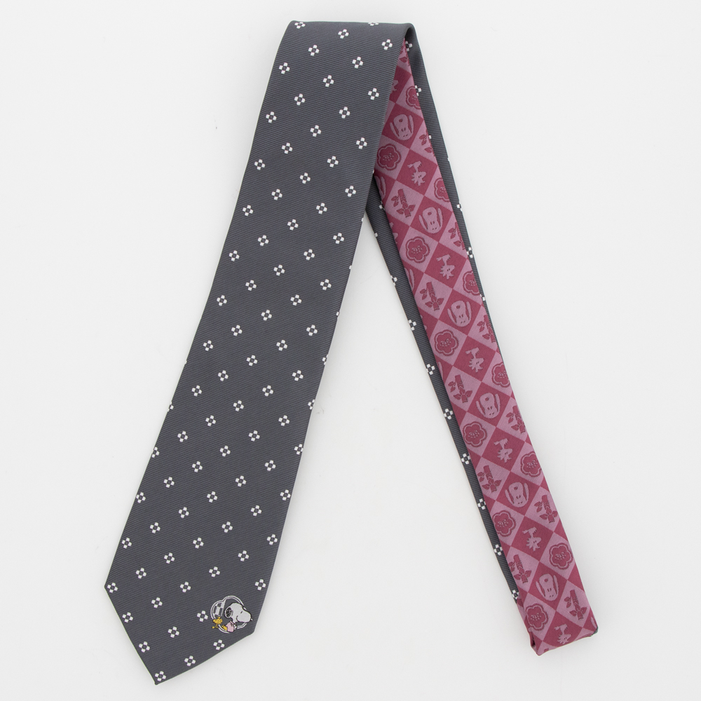 SNC ネクタイ 小紋 ：色: グレー