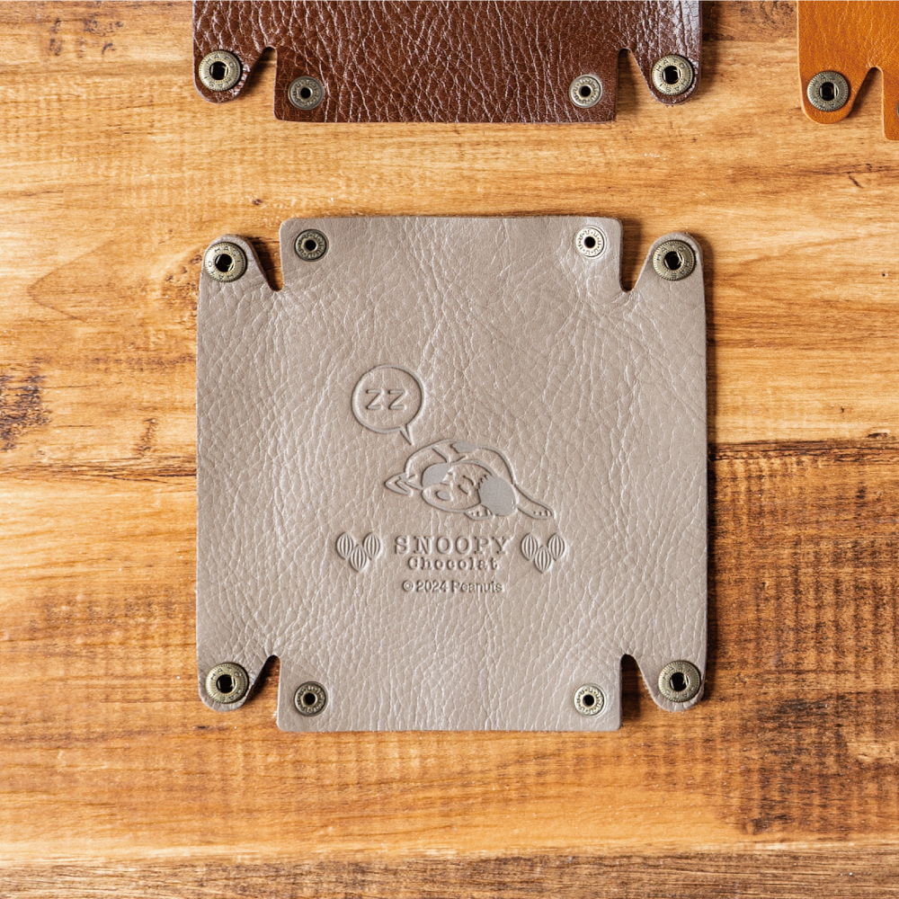 SC レザートレイ セサミグレー