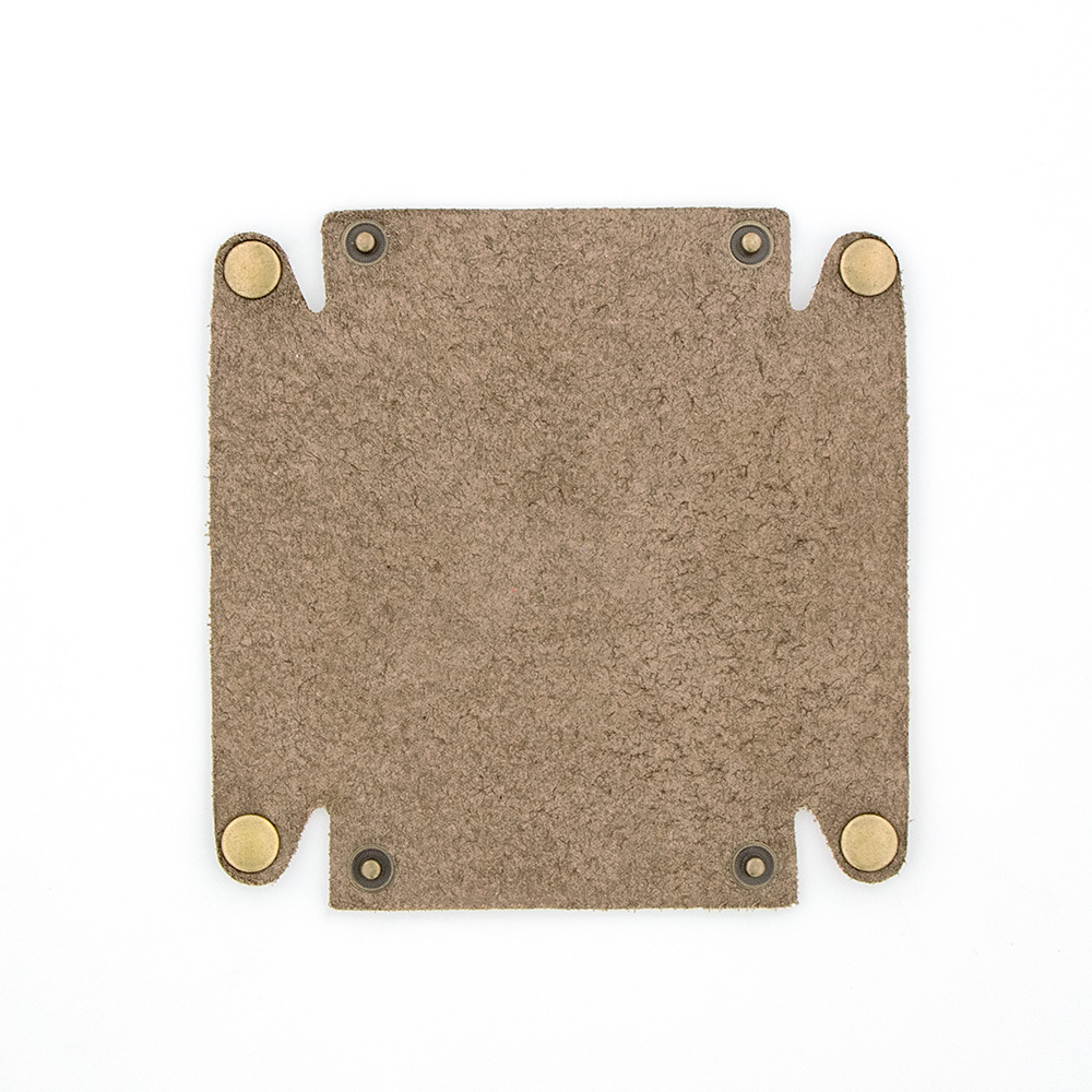 SC レザートレイ セサミグレー