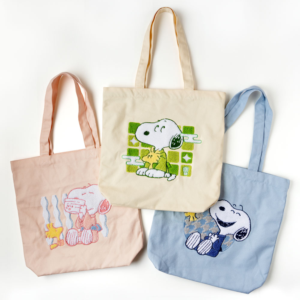 SNC さがら刺繍トートバッグ ：デザイン: 市松