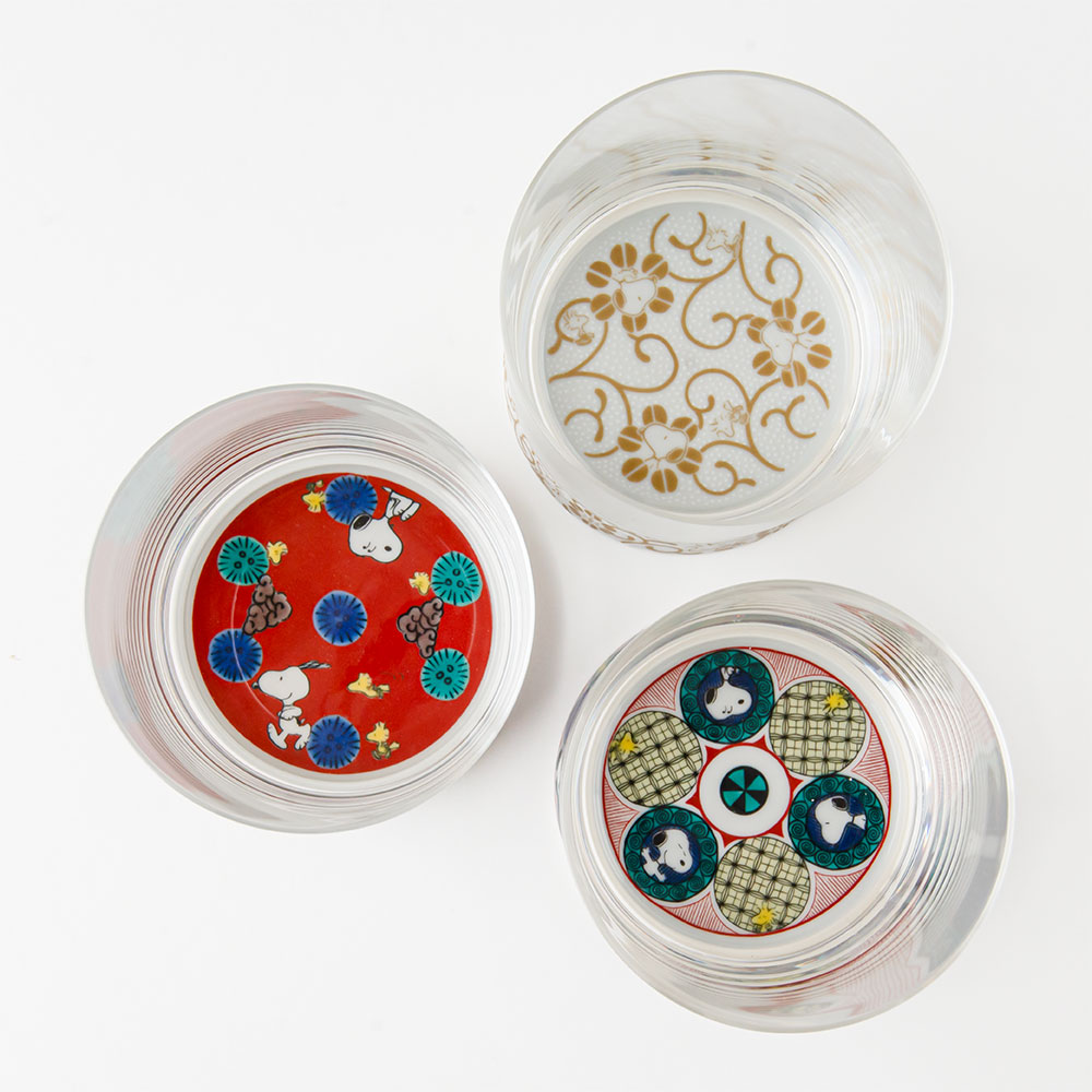 SNC 九谷和グラス グラス 白粒鉄仙