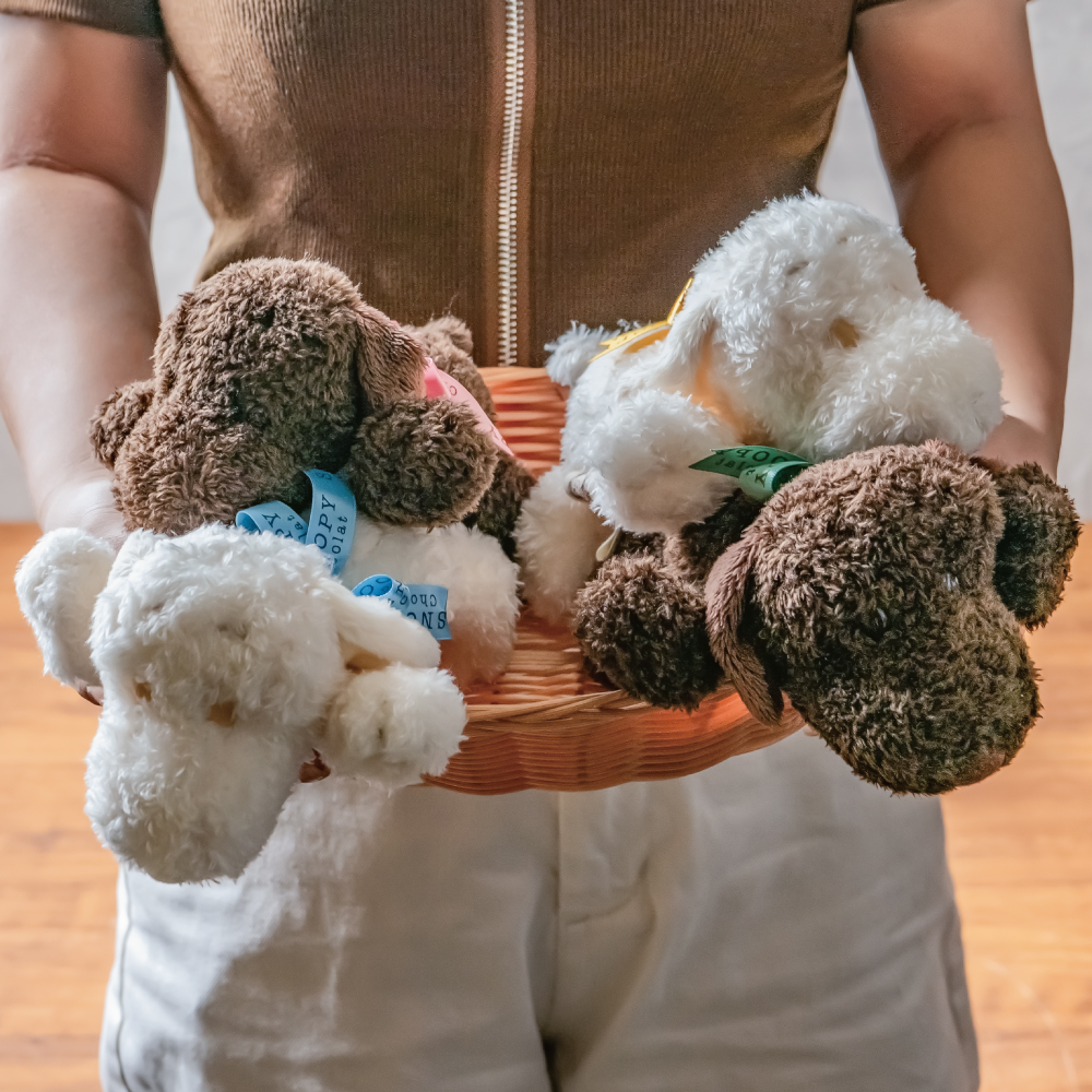 SC 寝そべりぬいぐるみ White ：色: ピンク 恋