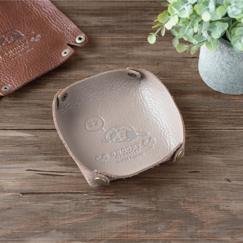 SC レザートレイ セサミグレー