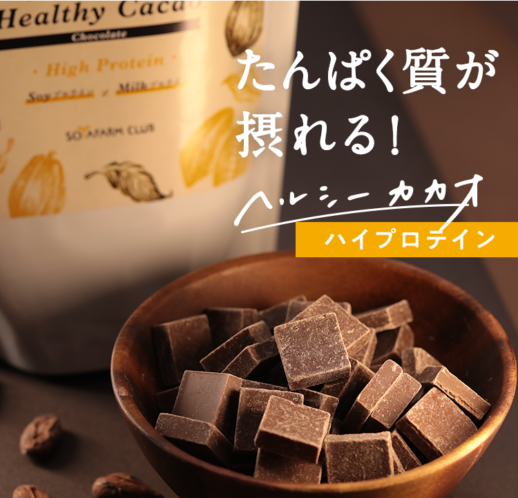 たんぱく質が摂れる! ヘルシーカカオ ハイプロテイン