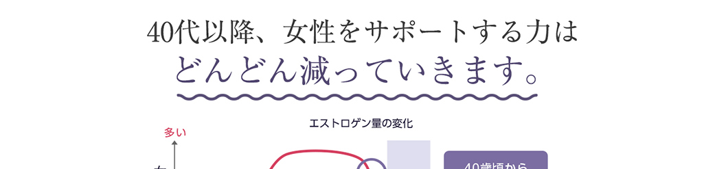40代以降、女性をサポートする力はどんどん減っていきます。