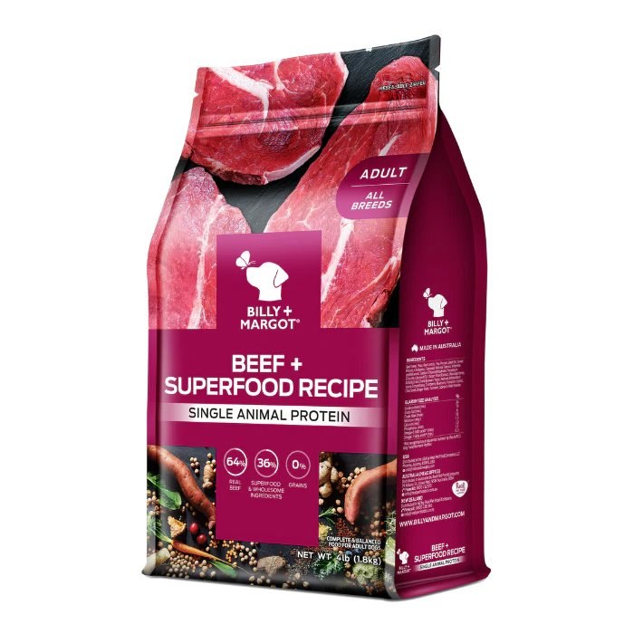 シングルアニマルプロテイン ビーフ＋スーパーフード 成犬用 1.8kg