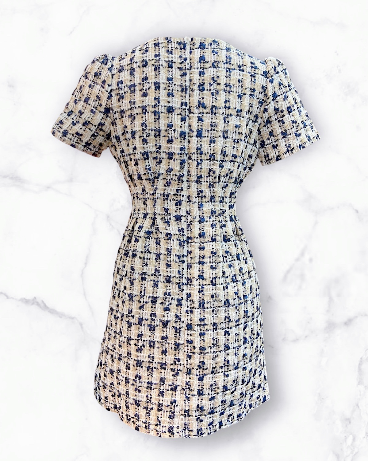 上品ラメツィードミニドレス カラー: BEG