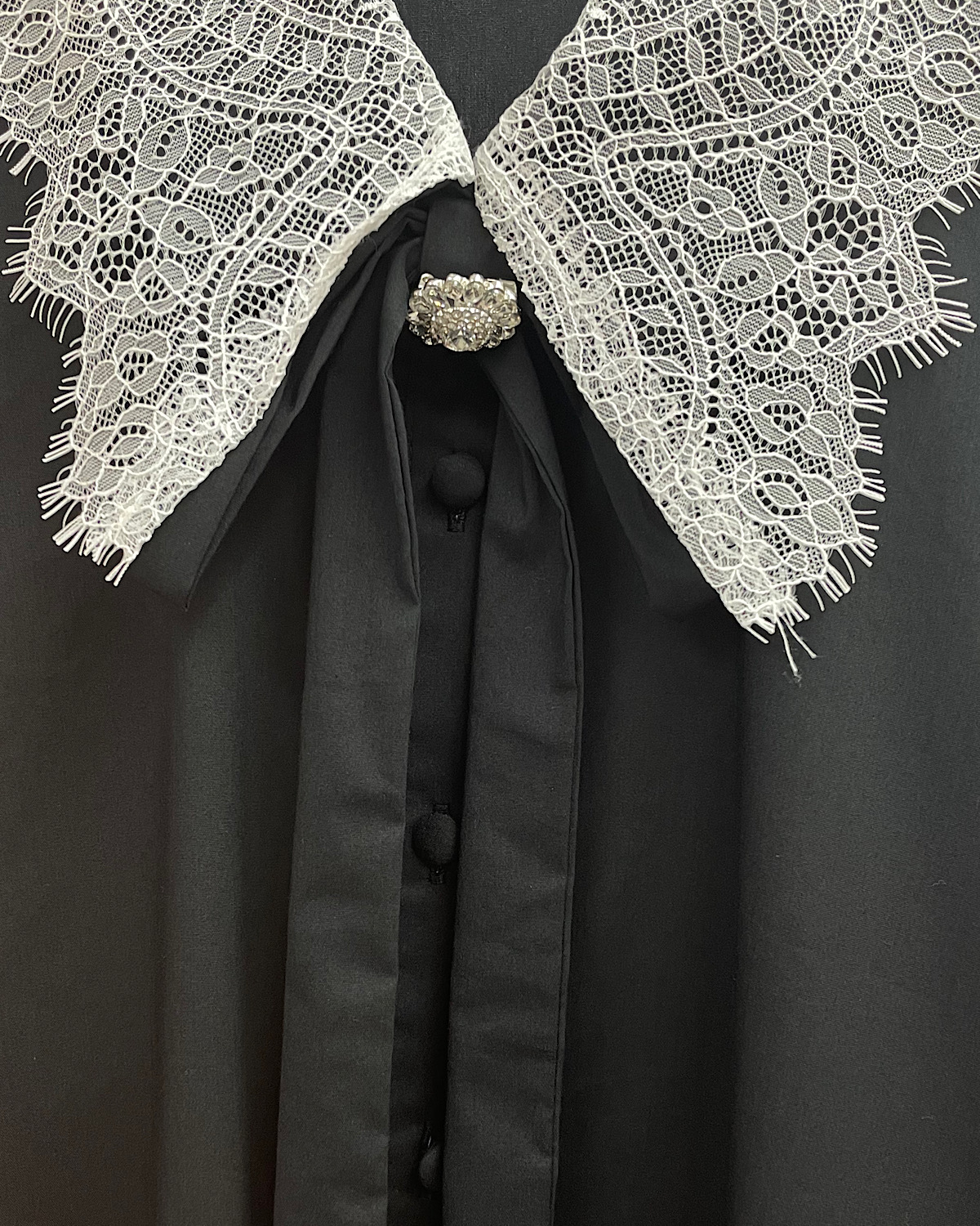 ヴィンテージレースビックカラーブラウス カラー: BLK